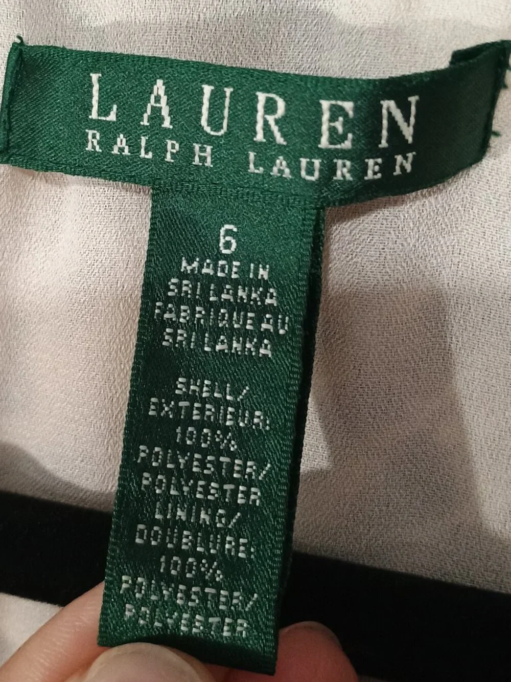 Lauren Ralph Lauren Feather Print Halter Dress Size 6 NWT Brown Ivory Wrap Tie W - Picture 4 of 8